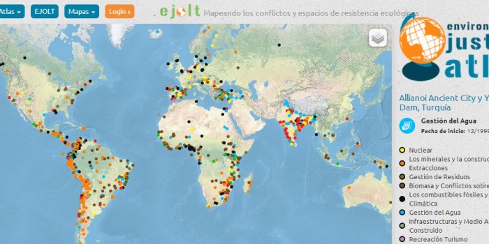 Ahora hay un Atlas Mundial de los conflictos medioambientales