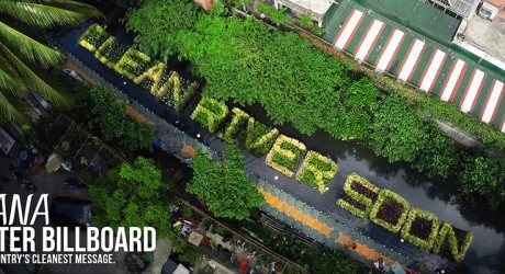 La publicidad «viva» que podría salvar un río moribundo en Filipinas