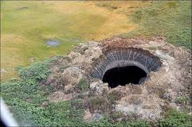 El cráter en Siberia fue causado por el cambio climático